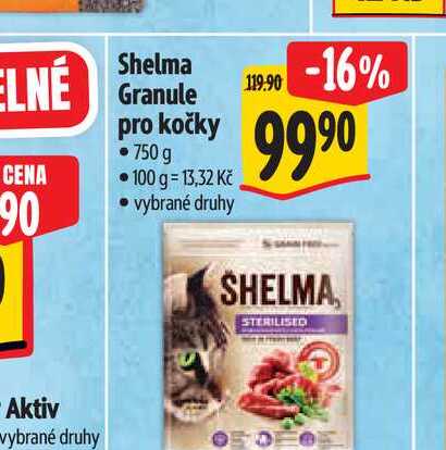 Shelma Granule pro kočky 750 g  