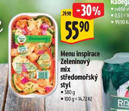   Menu inspirace Zeleninový mix středomořský styl 380 g 