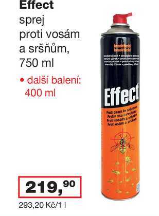 Effect sprej proti vosám a sršňům, 750 ml 