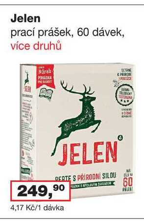 Jelen prací prášek, 60 dávek
