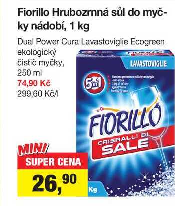 Fiorillo Hrubozrnná sůl do myčky nádobí, 1 kg 