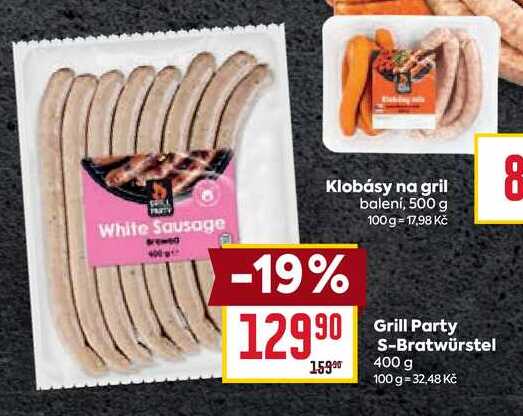 Grill Party S-Bratwürstel 400 g 