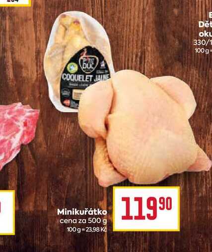 Minikuřátko cena za 500 g