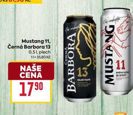 Mustang 11, Černá Barbora 13 0,51, plech
