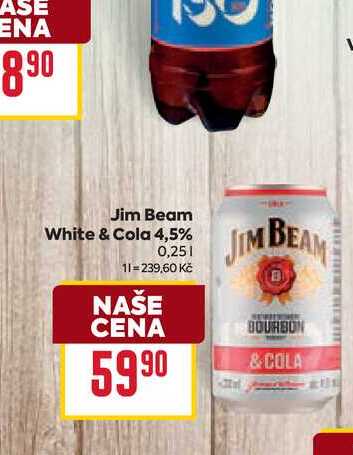 Jim Beam White & Cola 4,5% 0,25l