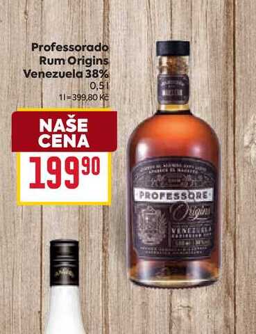 Professorado Rum Origins Venezuela 38% 0,5l