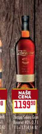 Zacapa Solera Gran Reserva 40% 0,7l