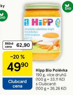 Hipp Bio Polévka, 190 g, více druhů 