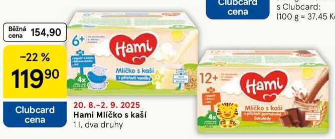 Hami Mlíčko s kaší, 1 l 