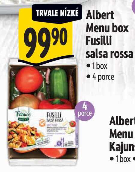 Albert Menu box Fusilli salsa rossa