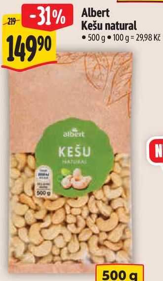 Albert Kešu natural, 500 g