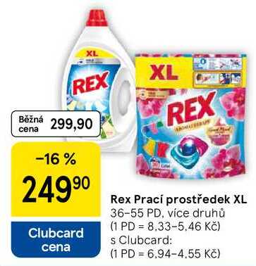 Rex Prací prostředek XL, 36-55 PD, více druhů  