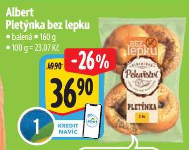 Albert Pletýnka bez lepku, 160 g