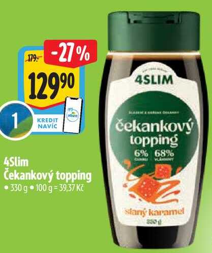 4Slim Čekankový topping, 330 g 