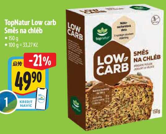 TopNatur Low carb Směs na chléb, 150 g