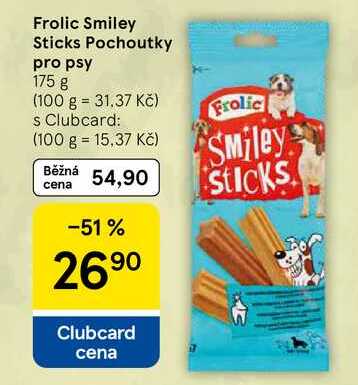Frolic Smiley Sticks Pochoutky pro psy, 175 g  