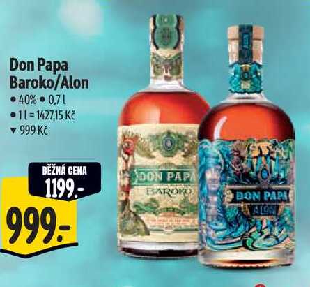 Don Papa Baroko/Alon, 0,7 l