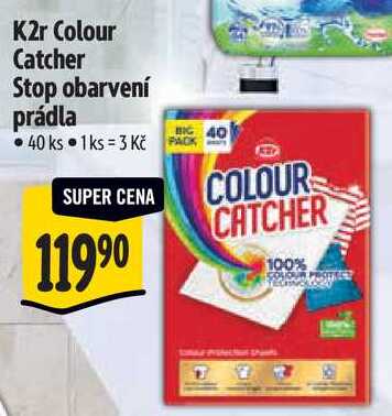 K2r Colour Catcher Stop obarvení prádla, 40 ks
