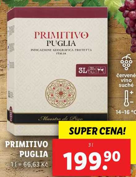 PRIMITIVO PUGLIA, 3 l