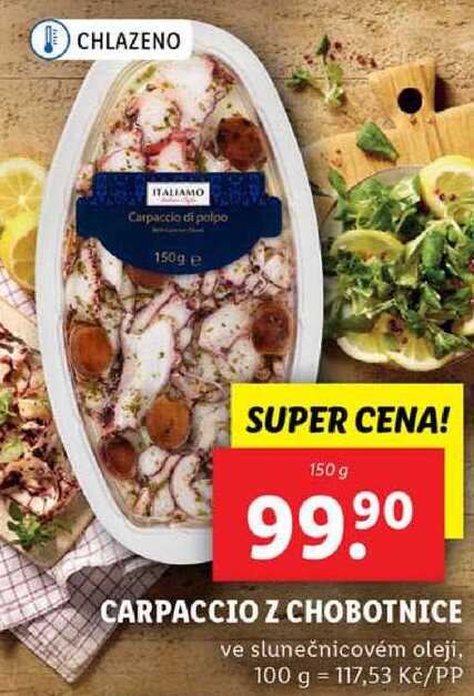 CARPACCIO Z CHOBOTNICE, 150 g