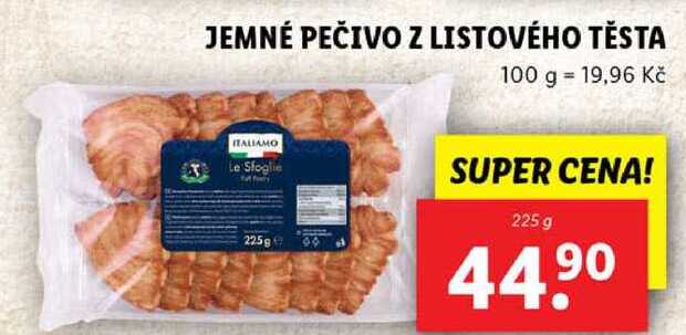 JEMNÉ PEČIVO Z LISTOVÉHO TĚSTA, 225 g 