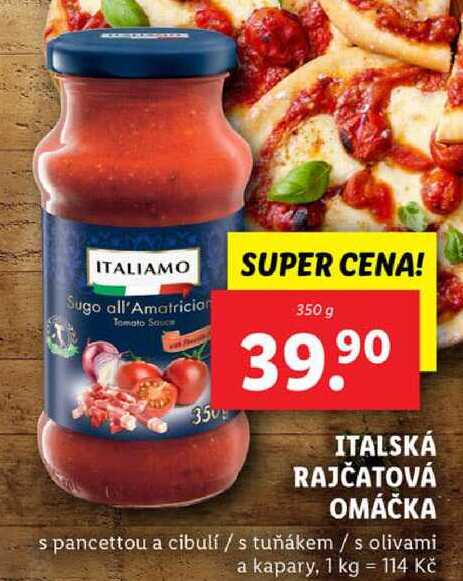 ITALSKÁ RAJČATOVÁ OMÁČKA, 350 g