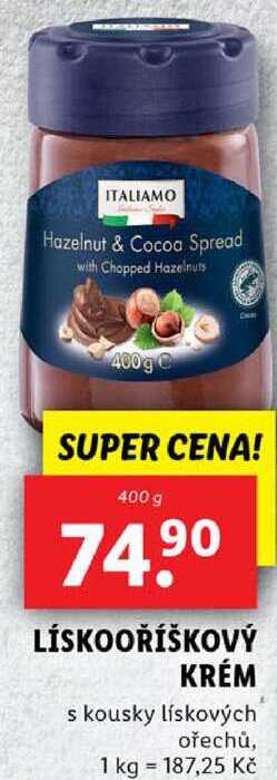 LÍSKOOŘÍŠKOVÝ KRÉM, 400 g