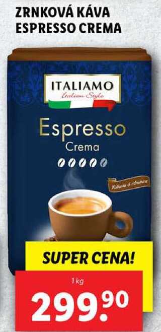 ZRNKOVÁ KÁVA ESPRESSO CREMA, 1 kg
