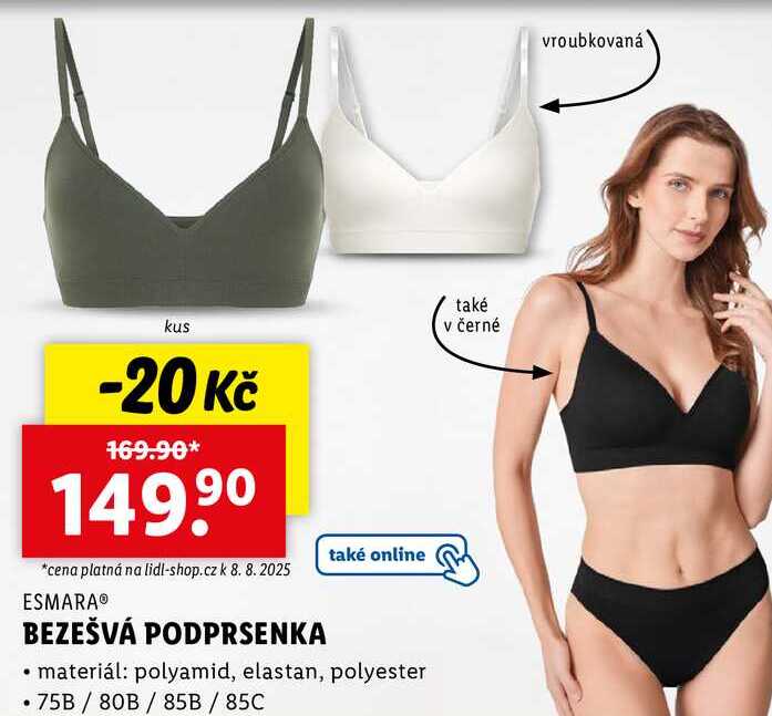 BEZEŠVÁ PODPRSENKA 