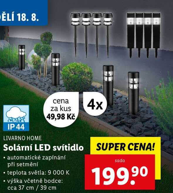 Solární LED svítidlo 