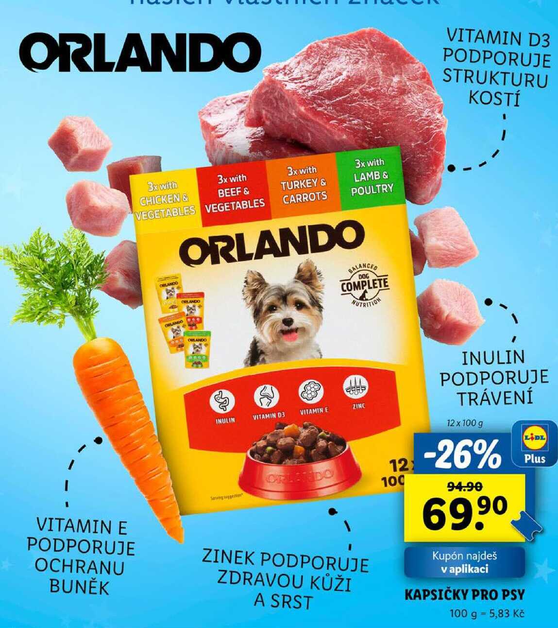 KAPSIČKY PRO PSY, 12x 100 g