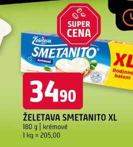 Želetava Smetanito Tavený sýr 180g