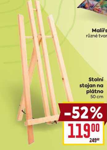 Malířs různé tvar Stolní stojan na plátno 50 cm 