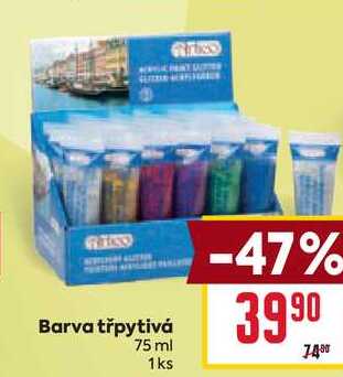 Barva třpytivá 75 ml 1ks