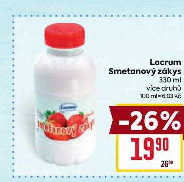 Lacrum Smetanový zákys 330 ml