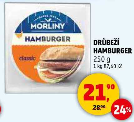 DRŮBEŽÍ HAMBURGER, 250 g