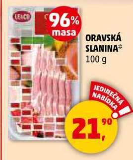 Le & Co Oravská slanina, 100 g