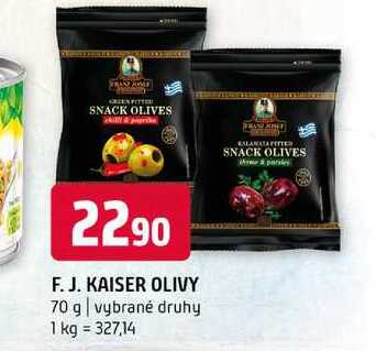 F. J. KAISER OLIVY 70 g vybrané druhy