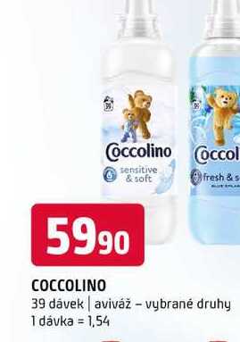 Coccolino 39 dávek aviváž vybrané druhy 