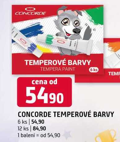 CONCORDE TEMPEROVÉ BARVY 6 ks 