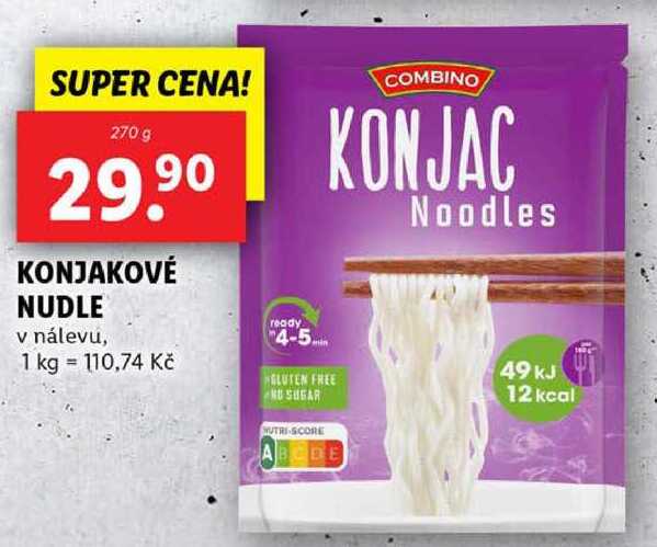 KONJAKOVÉ NUDLE, 270 g
