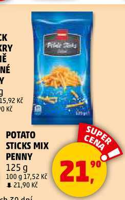 POTATO STICKS MIX PENNY, 125 g  