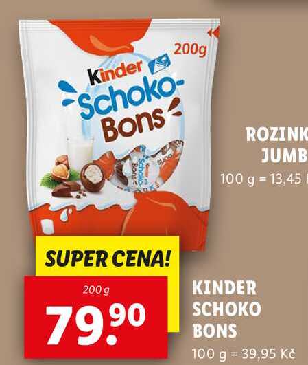 KINDER SCHOKO BONS, 200 g
