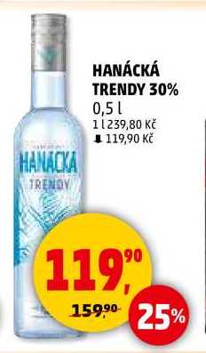 HANÁCKÁ TRENDY 30%, 0,5 l