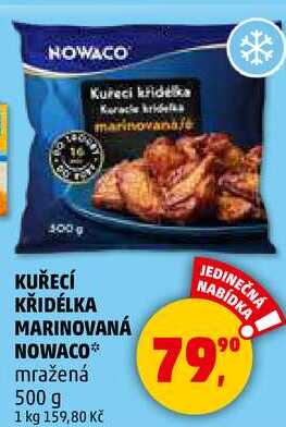 KUŘECÍ KŘIDÉLKA MARINOVANÁ NOWACO mražená, 500 g 