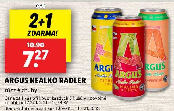 ARGUS NEALKO RADLER, 0,5 l