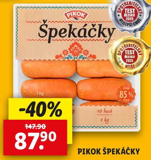 PIKOK ŠPEKÁČKY, 1 kg