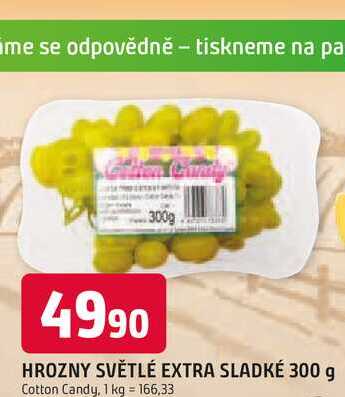 HROZNY SVĚTLÉ EXTRA SLADKÉ 300 g 
