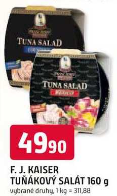 F. J. KAISER TUŇÁKOVÝ SALÁT 160 g 