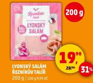 LYONSKÝ SALÁM ŘEZNÍKŮV TALÍŘ, 200 g 
